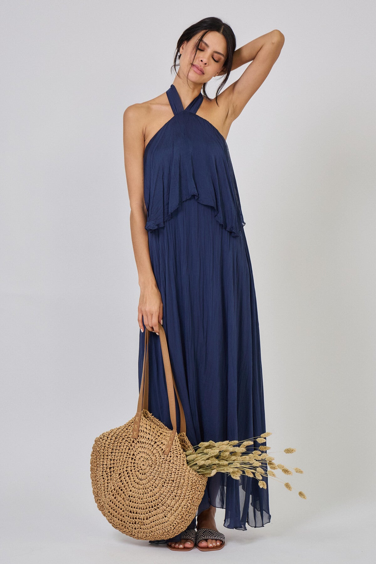 Рокля Blue Silk
