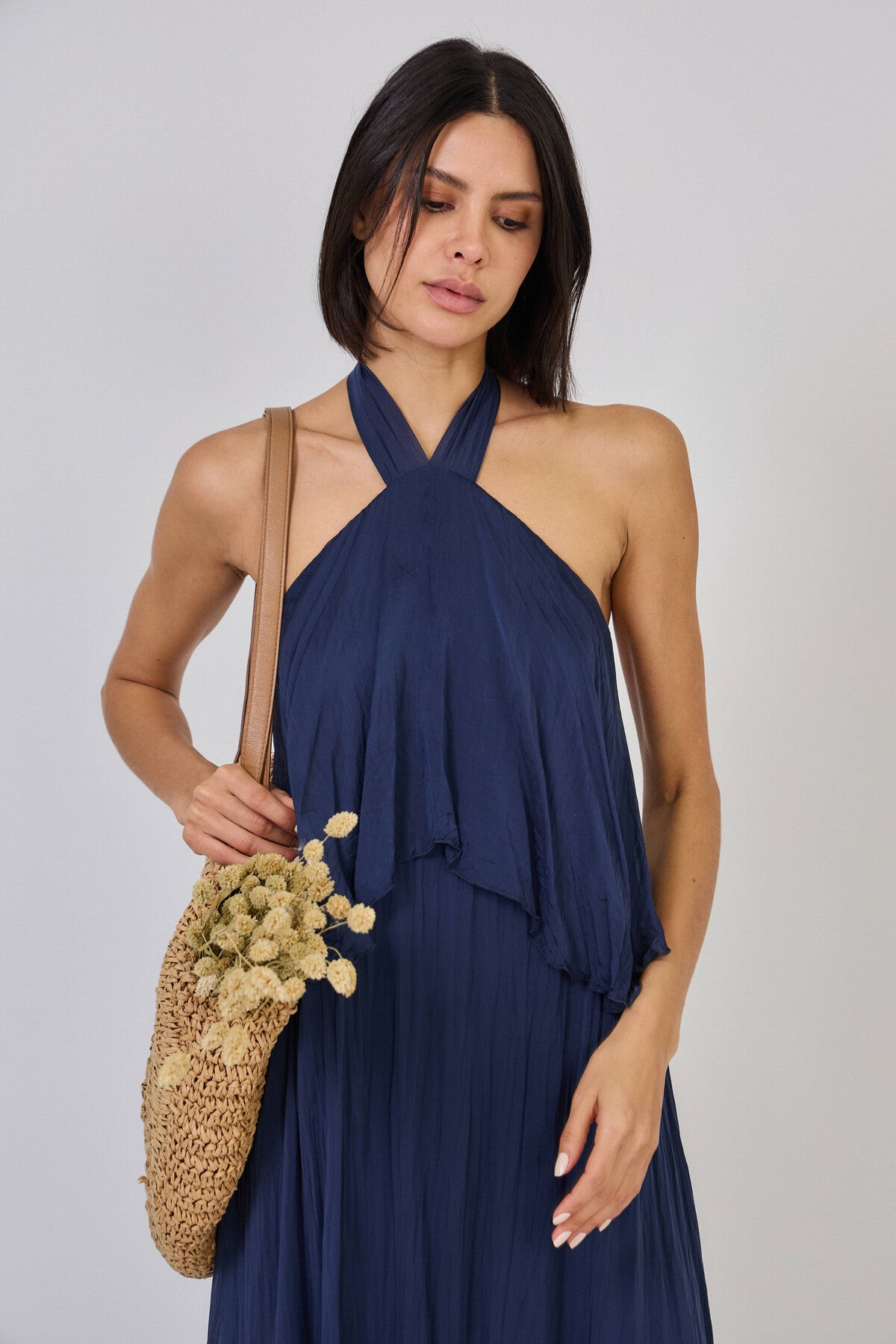 Рокля Blue Silk