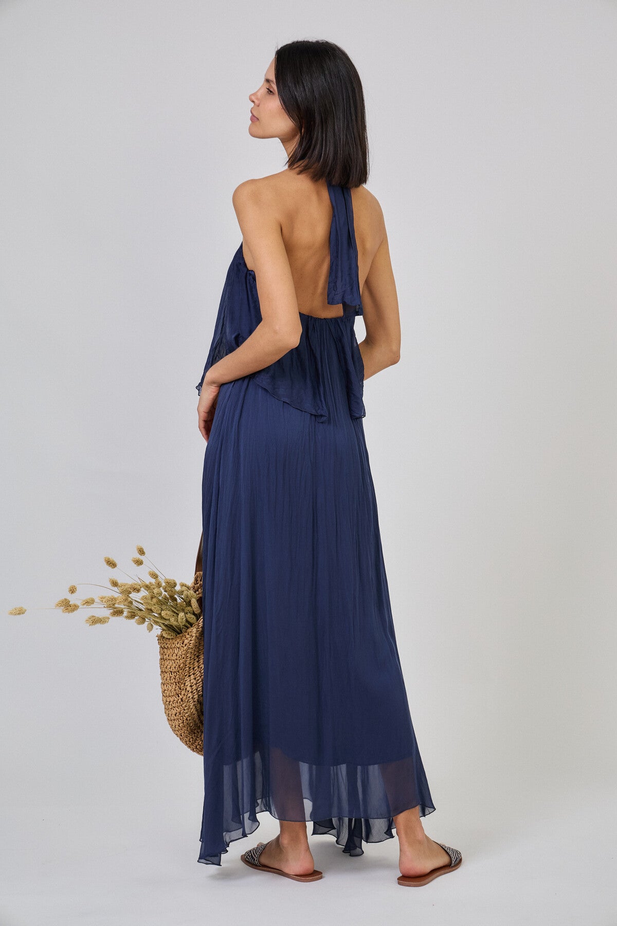 Рокля Blue Silk