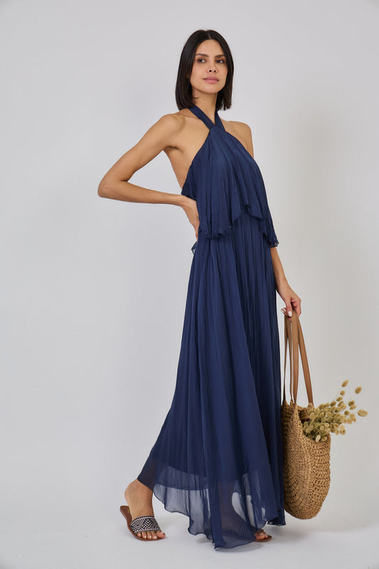 Рокля Blue Silk